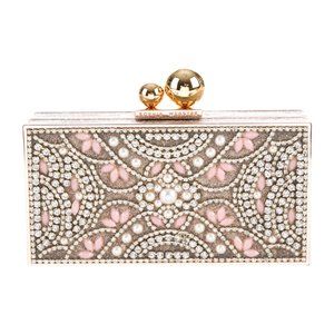 Sophia Webster Crystal and Faux Pearl Clutch, Gorgeous!!!